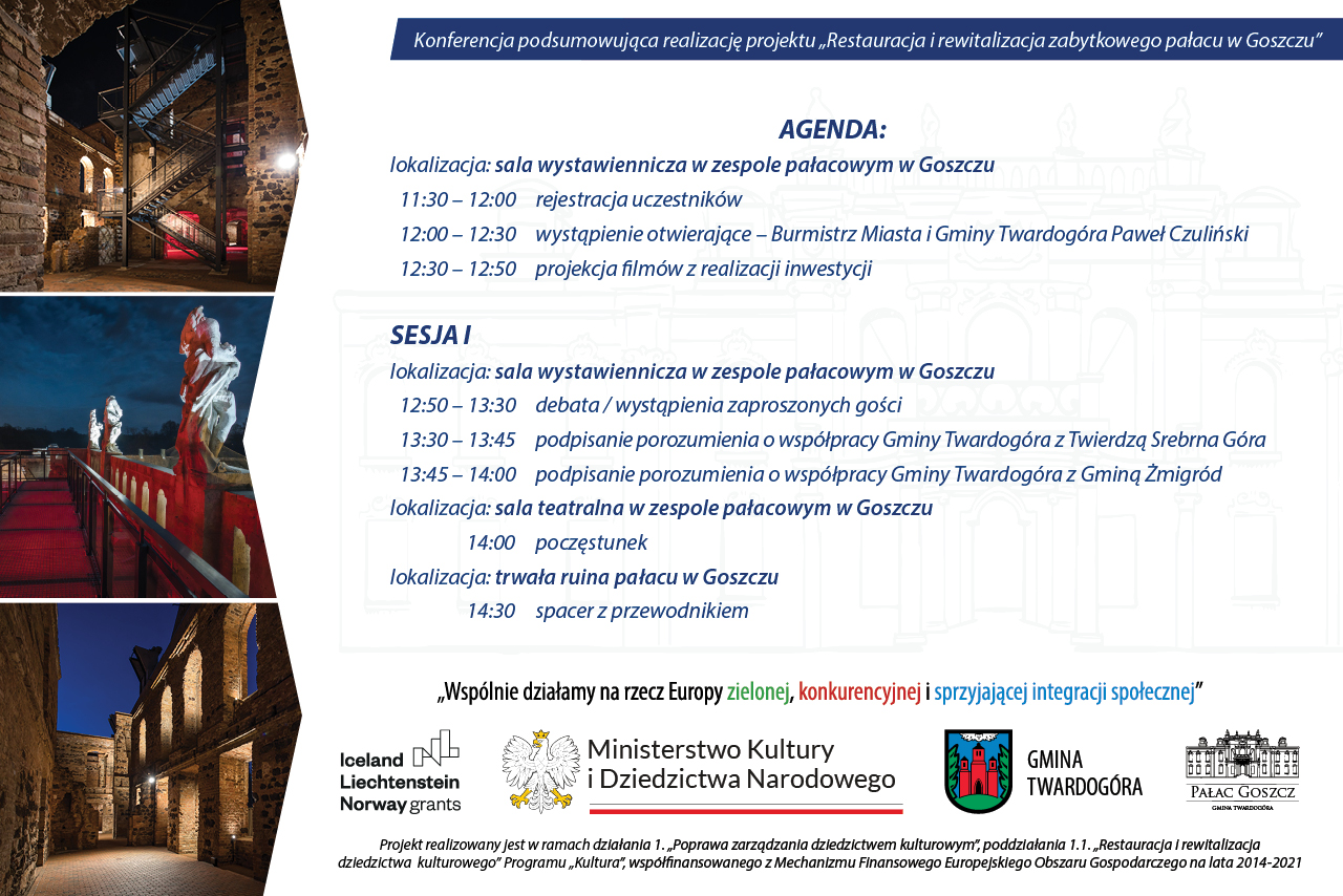 Konferencja podsumowująca realizację projektu „Restauracja i rewitalizacja zabytkowego pałacu w Goszczu”