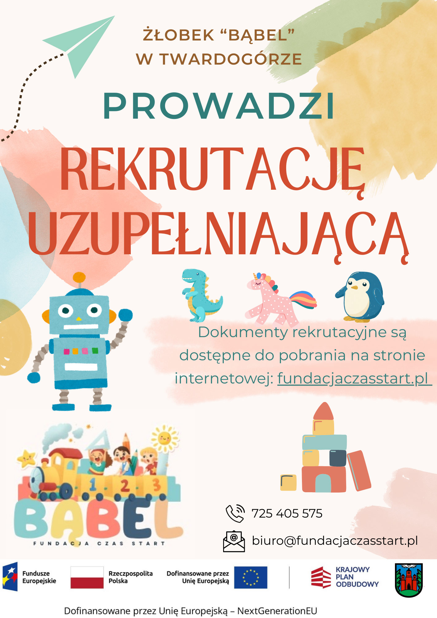 Rekrutacja uzupełniająca do żłobka