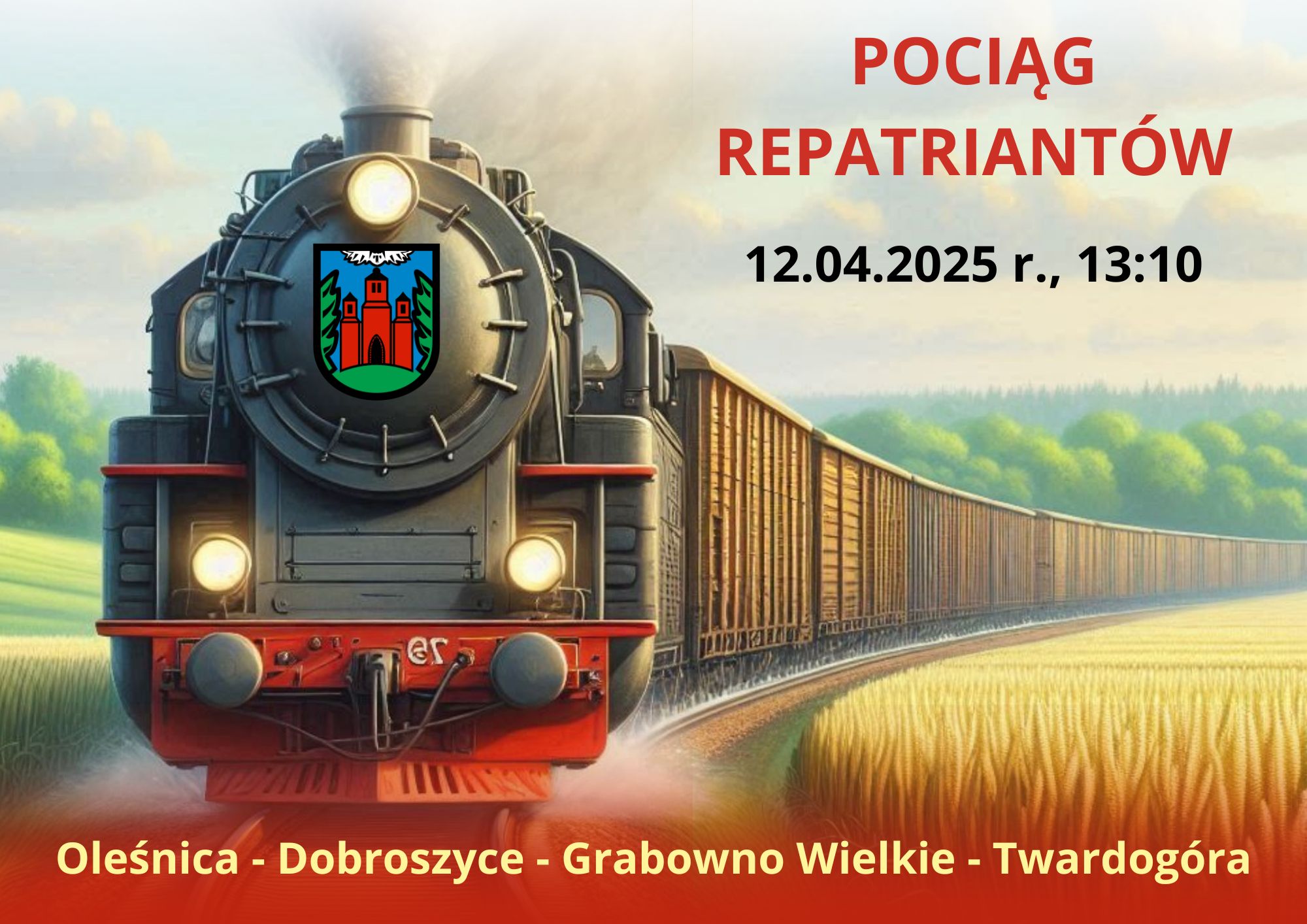 Pociąg Repatriantów w Twardogórze