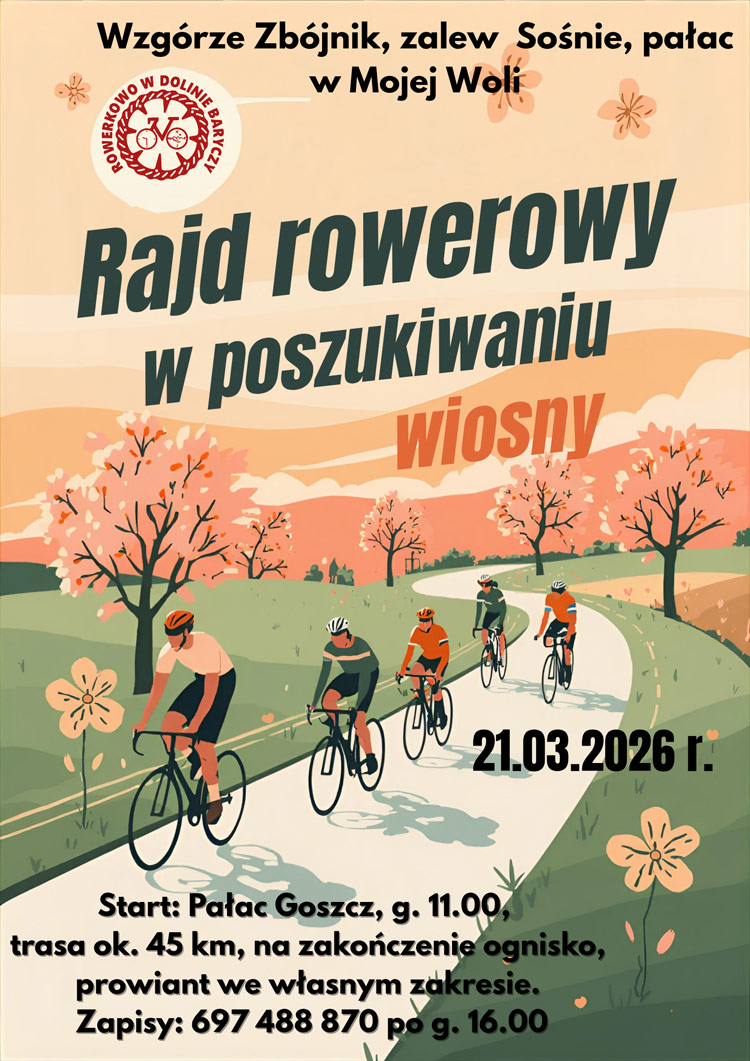 Rajd rowerowy w poszukiwaniu wiosny