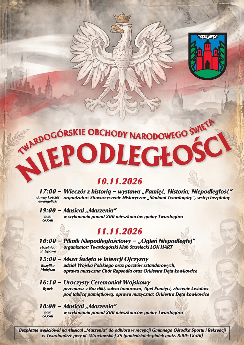 Twardog&oacute;rskie obchody Narodowego Święta Niepodległości